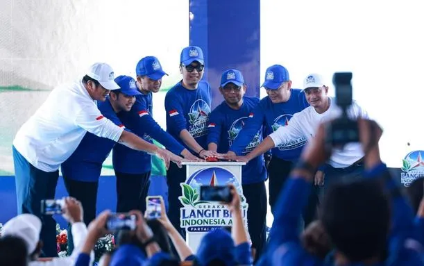 langit biru - ilustrasi berita AHY Ajak Publik Bergotong Royong lewat Gerakan Langit Biru Indonesia Asri